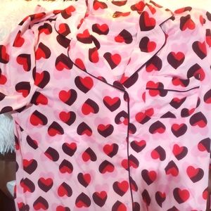 Kate Spade heart Pajama set NWT